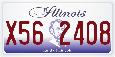 IL license plate X562408