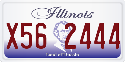IL license plate X562444