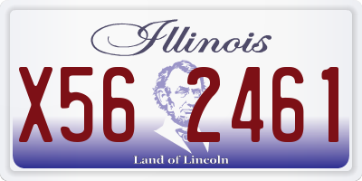 IL license plate X562461