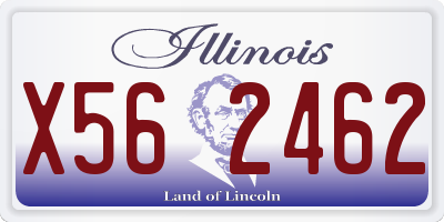 IL license plate X562462