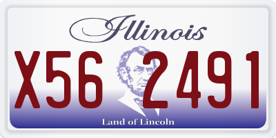 IL license plate X562491