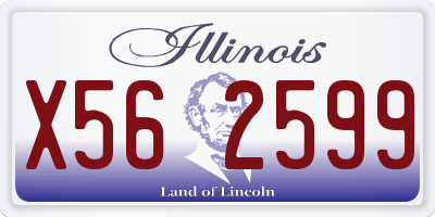 IL license plate X562599