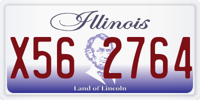 IL license plate X562764