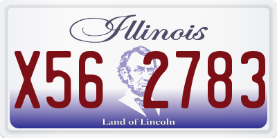 IL license plate X562783