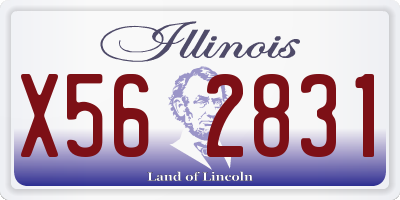 IL license plate X562831