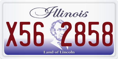 IL license plate X562858