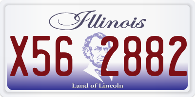 IL license plate X562882