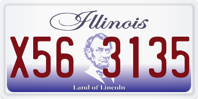 IL license plate X563135