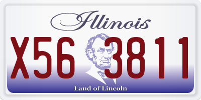 IL license plate X563811