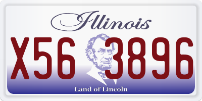 IL license plate X563896