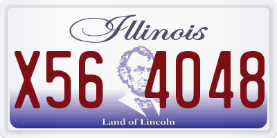 IL license plate X564048