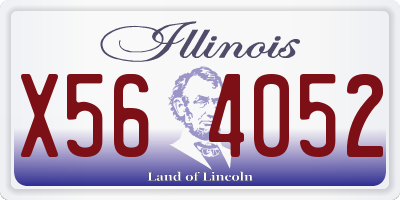 IL license plate X564052