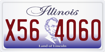 IL license plate X564060