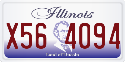 IL license plate X564094