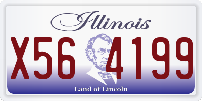 IL license plate X564199