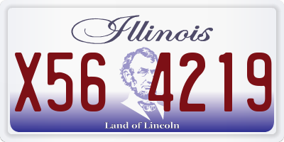 IL license plate X564219