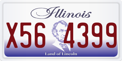 IL license plate X564399