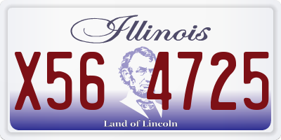 IL license plate X564725