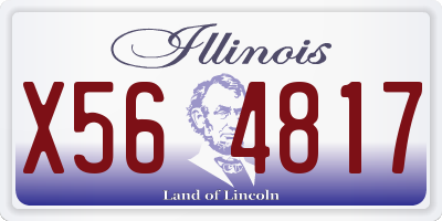 IL license plate X564817