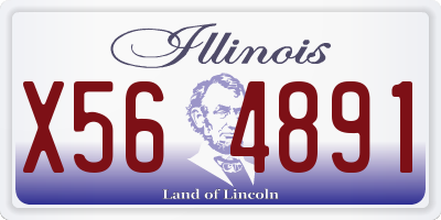 IL license plate X564891
