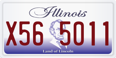 IL license plate X565011