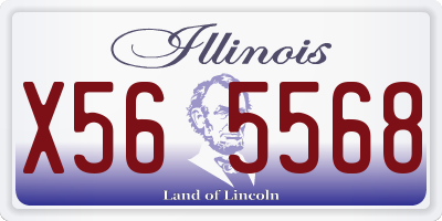IL license plate X565568