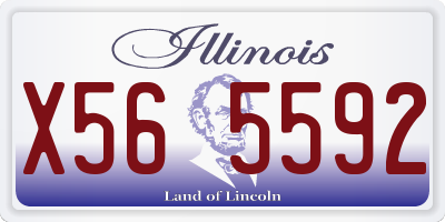 IL license plate X565592