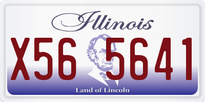 IL license plate X565641