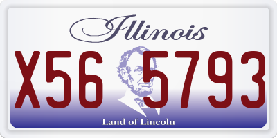 IL license plate X565793