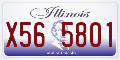 IL license plate X565801
