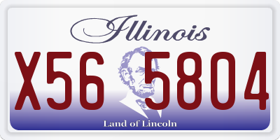 IL license plate X565804