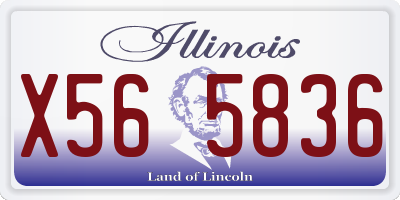 IL license plate X565836