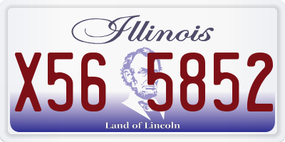 IL license plate X565852