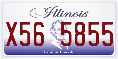IL license plate X565855