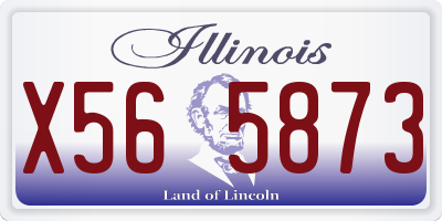 IL license plate X565873