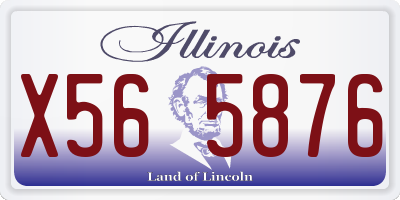 IL license plate X565876