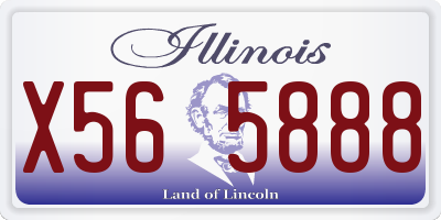 IL license plate X565888