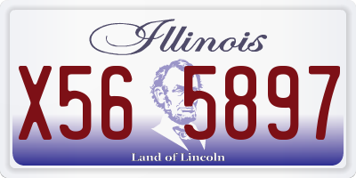 IL license plate X565897
