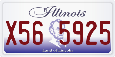IL license plate X565925