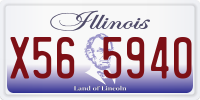 IL license plate X565940