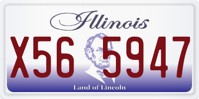 IL license plate X565947