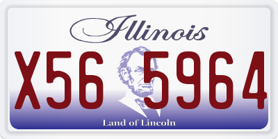 IL license plate X565964