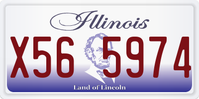 IL license plate X565974