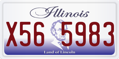 IL license plate X565983