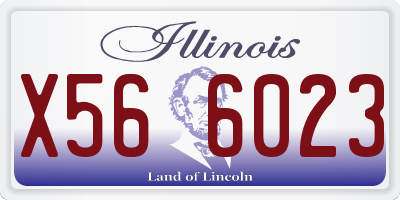 IL license plate X566023