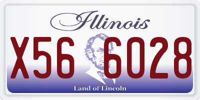 IL license plate X566028