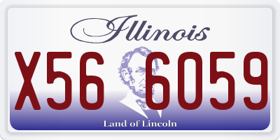 IL license plate X566059