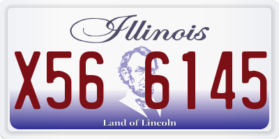 IL license plate X566145