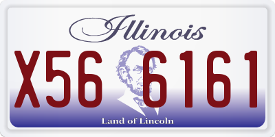 IL license plate X566161