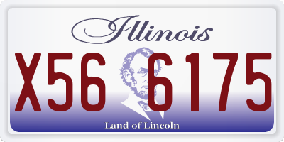 IL license plate X566175